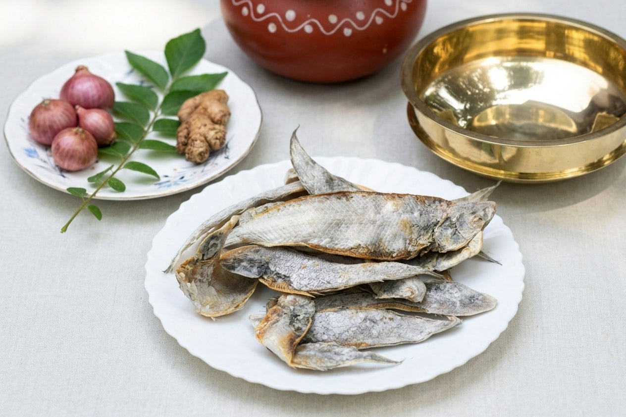 Sole Dried Fish (ഉണക്ക മാന്തൾ - Unakka Maanthal)