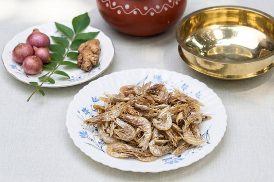 Dried Shrimps (ഉണക്ക ചെമ്മീൻ - Unakka Chemmeen)