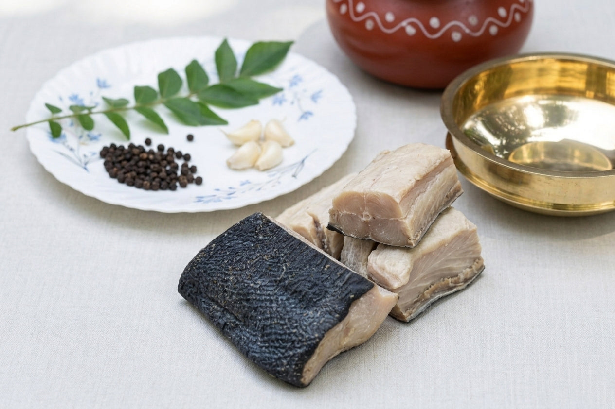 Dried Shark Fish (ഉണക്ക സ്രാവ് - Unakka Sraavu)