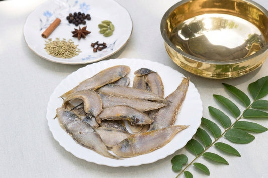 Small Dried Sole Fish (ചെറിയ ഉണക്ക മാന്തൾ - Cheriya Unakka Maanthal)